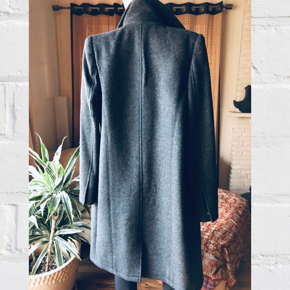 Thomas Wylde is grey cashmere wool snap up coat S - Picture 4 of 8